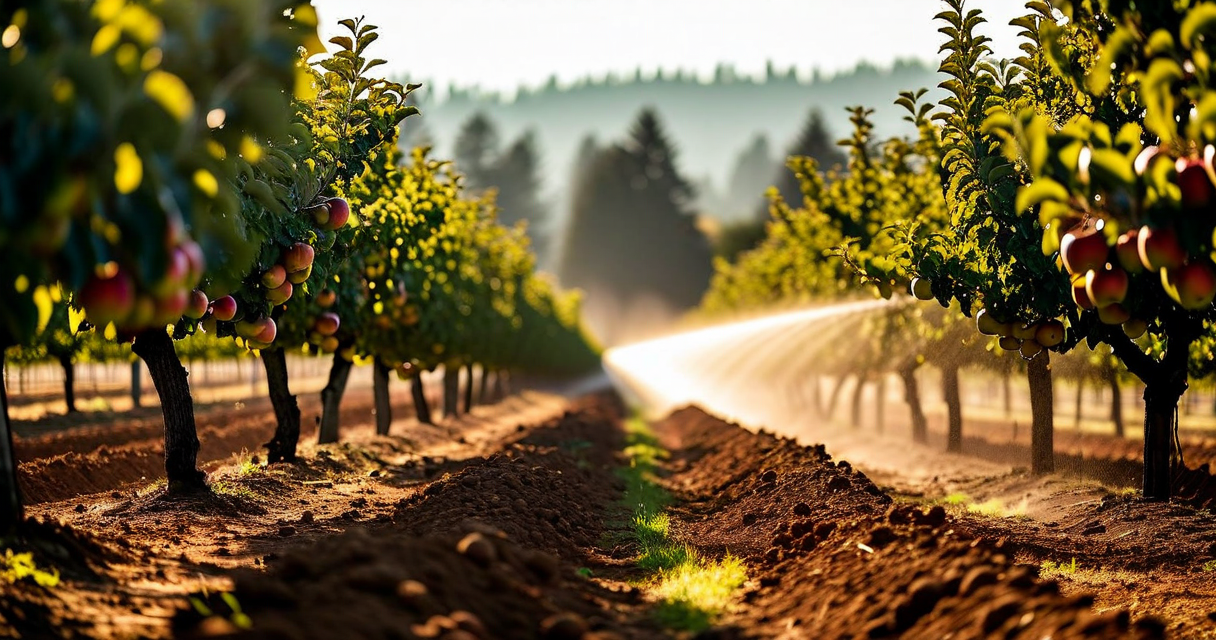 Orchard under heat dome